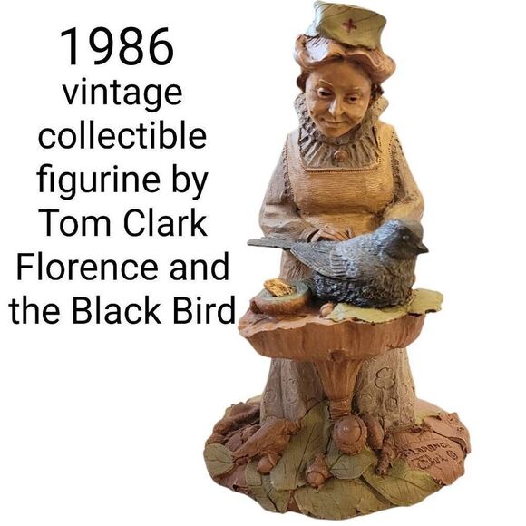 Gnome Tom Clark Florence Nightingale Nurse Signed 1986 Fairy Troll Renaissance - Picture 1 of 13